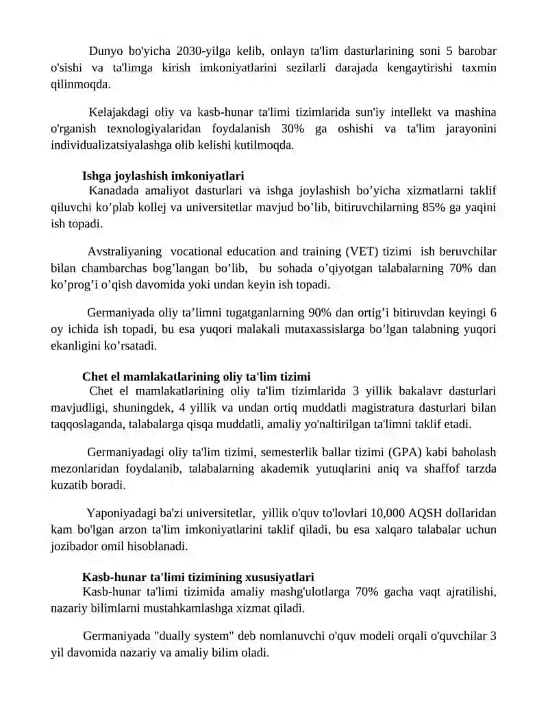 Xorijiy mamlakatlardagi oliy va kasb talim tizimi 3
