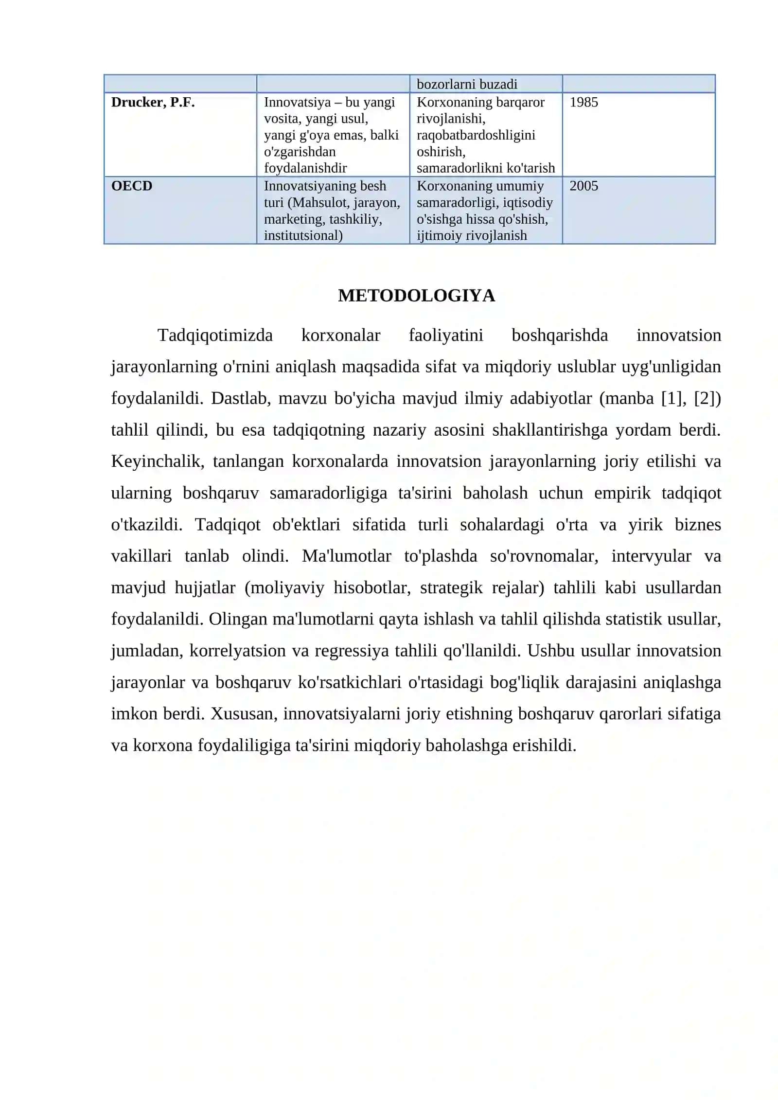 KORHONALAR FAOLIYATINI BOSHQARISHDA INNOVATSION JARAYONLARNING O'RNI 3