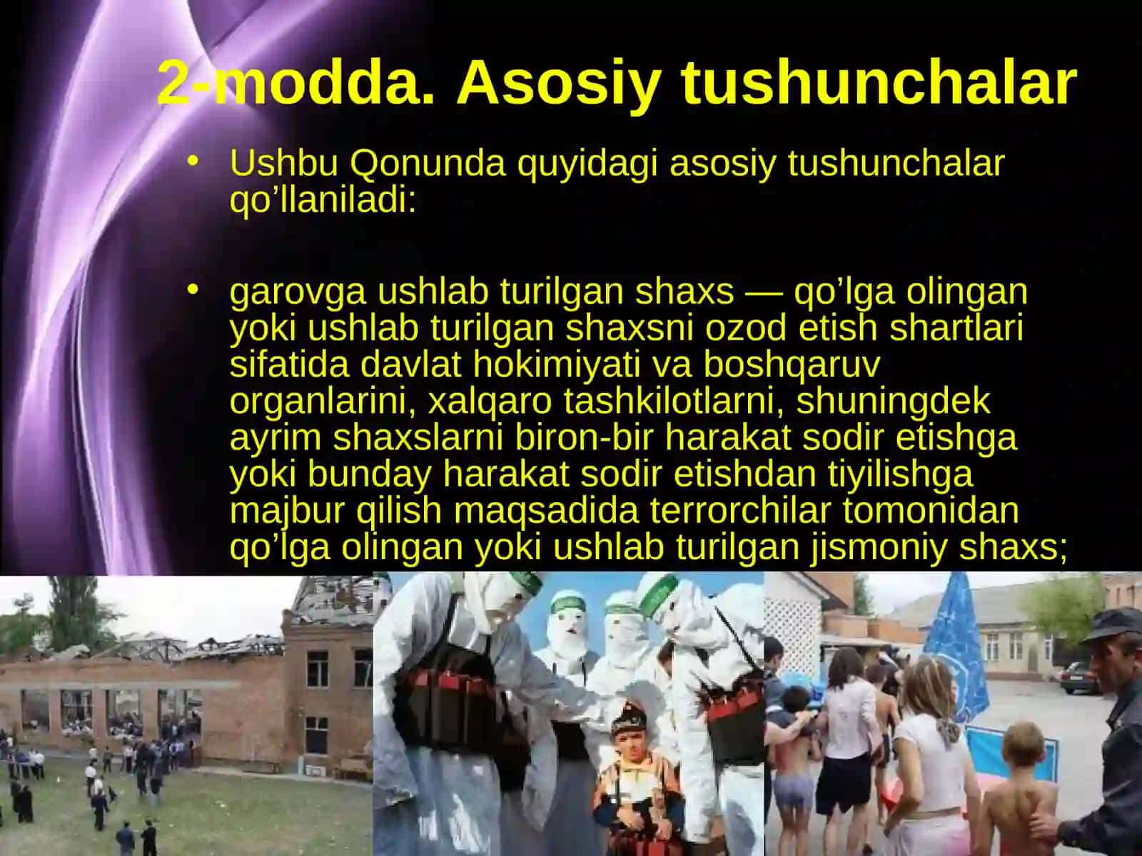 O’ZBEKISTON RESPUBLIKASINING QONUNI Xalqaro terrorizm bilan kurashish toʻgʻrisidagi qonun 3