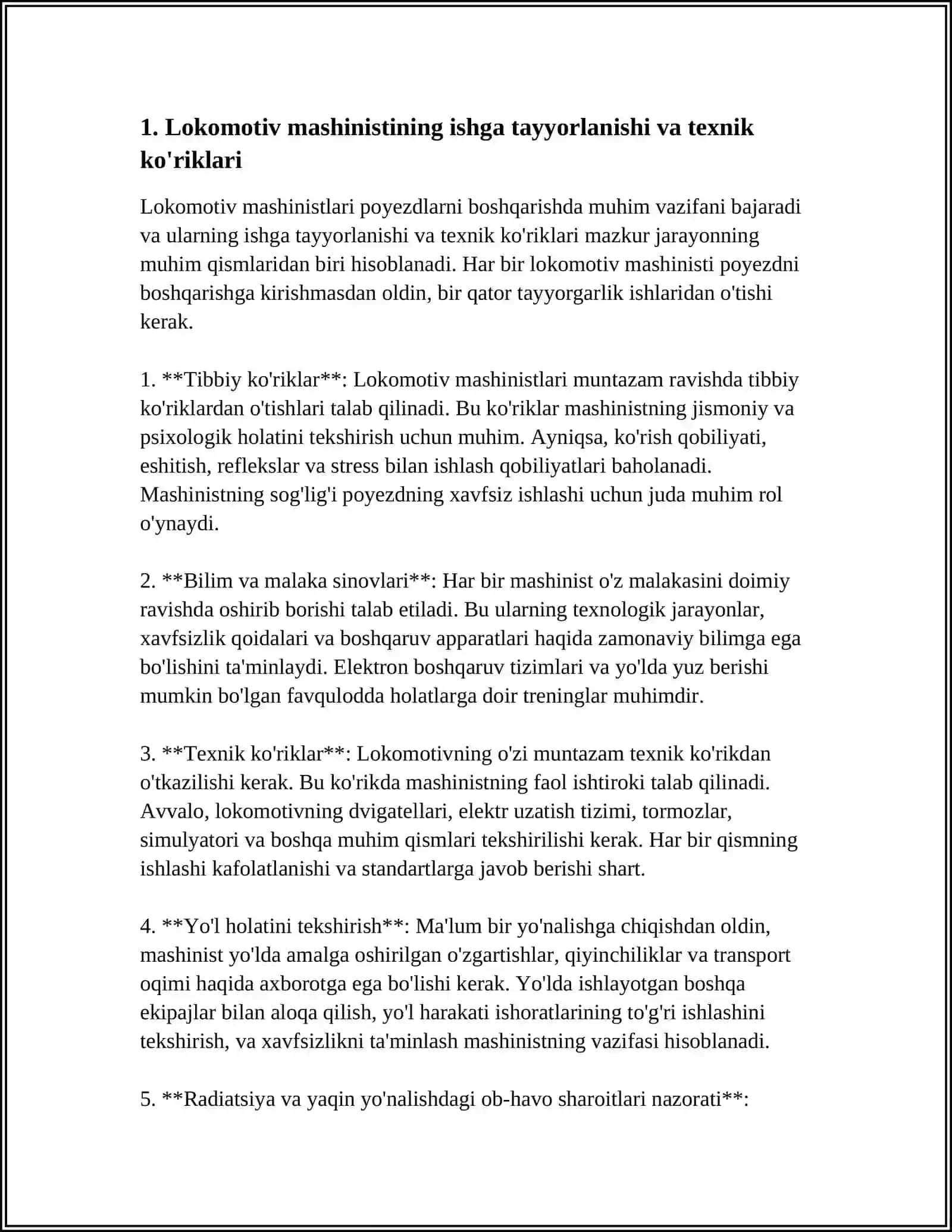 LOKOMATIV MASHINISTINING POYIZDLARNI BOSHQARISH TARTIBI 3