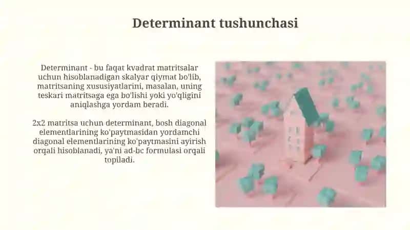 Determinant va ularning xossalari 3