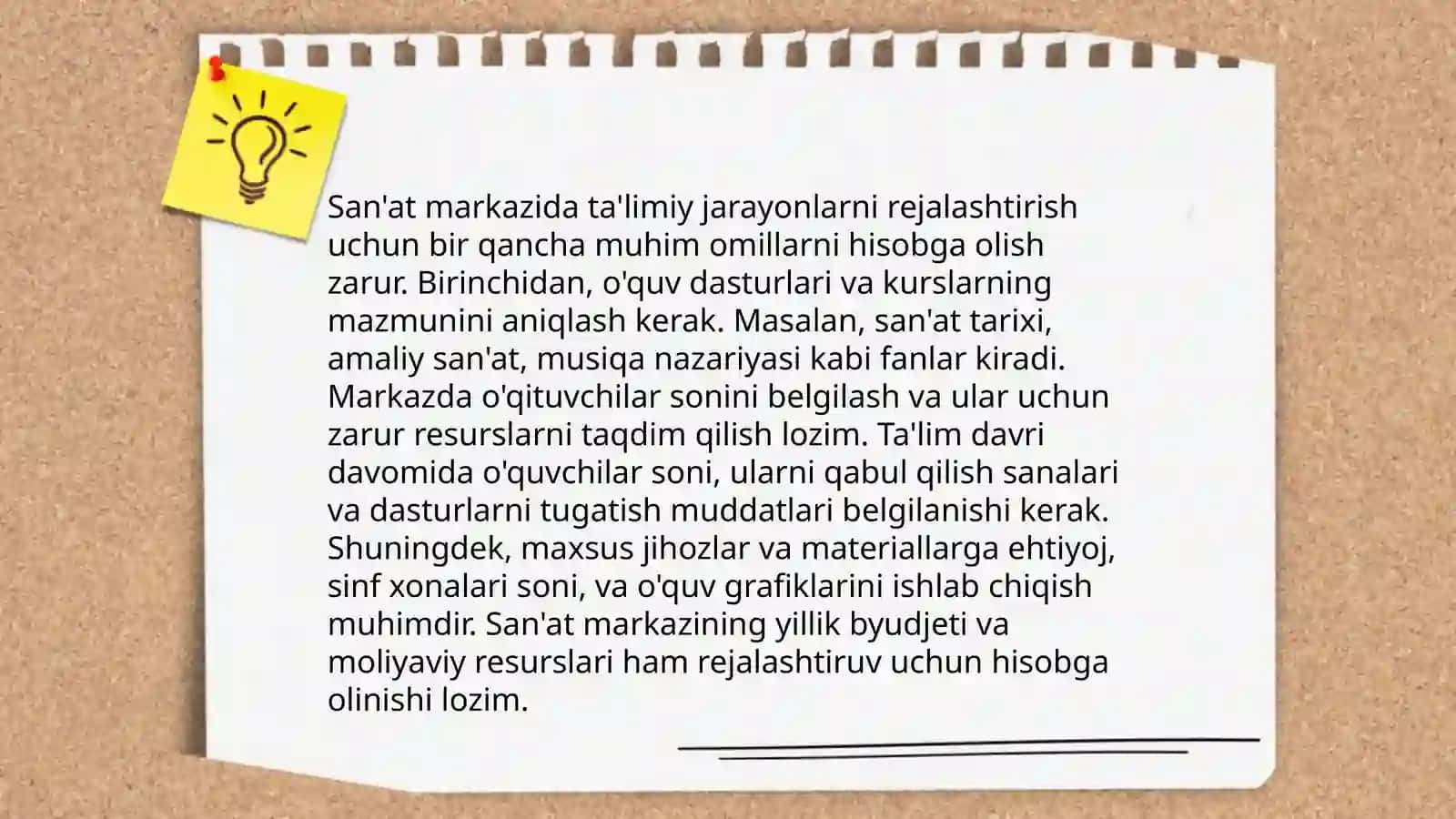 Ta'limiy faoliyatni tashkil etish va uni jihozlash 3