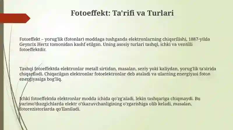 FOTOEFFEKT 3