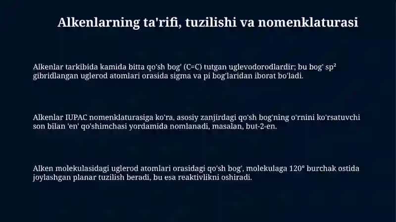 Alkenlar va ularni xalq xojaligida qolanilishi 3