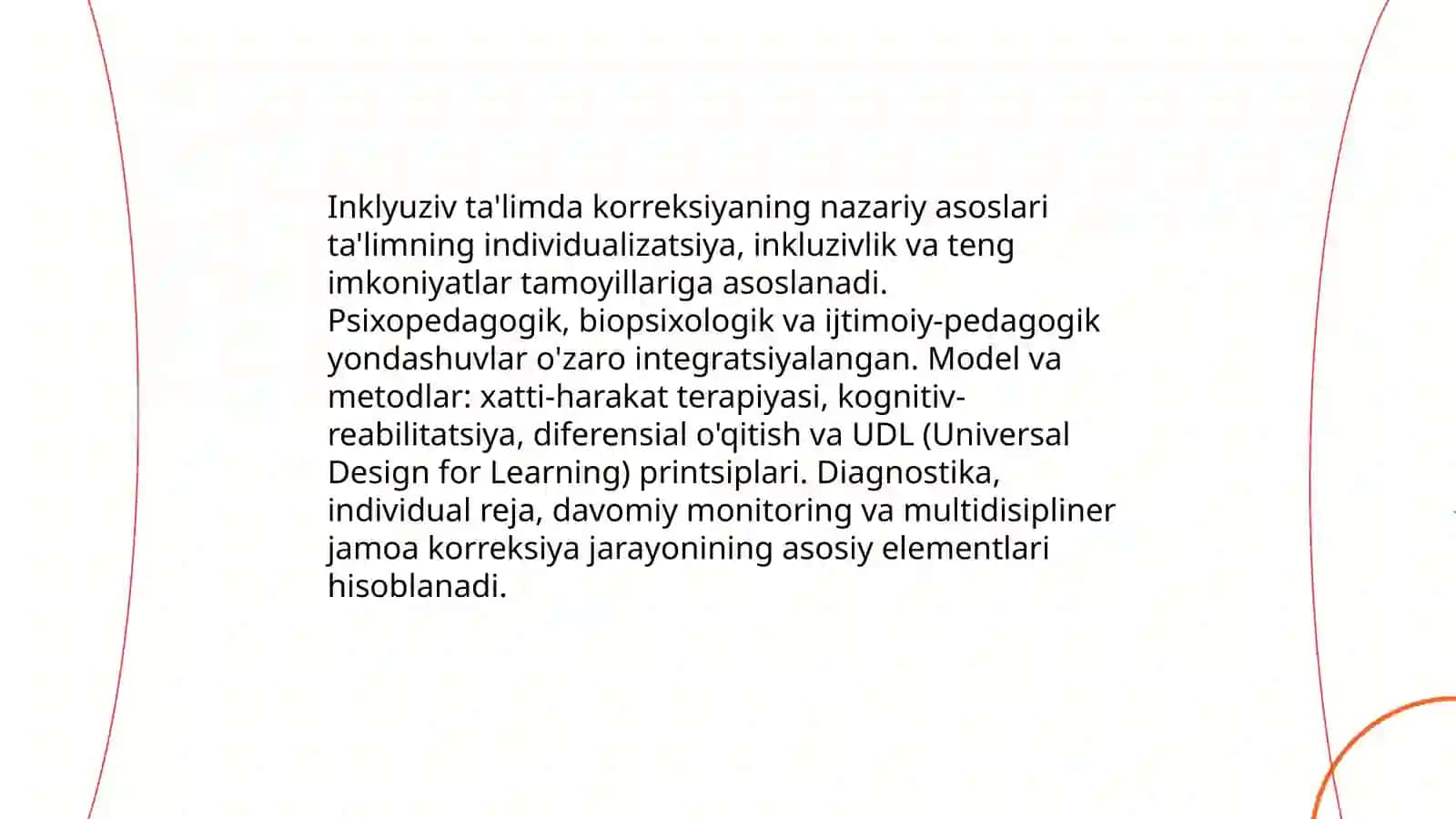Inklyuziv ta'limda korreksiyaning o'rni va roli 3