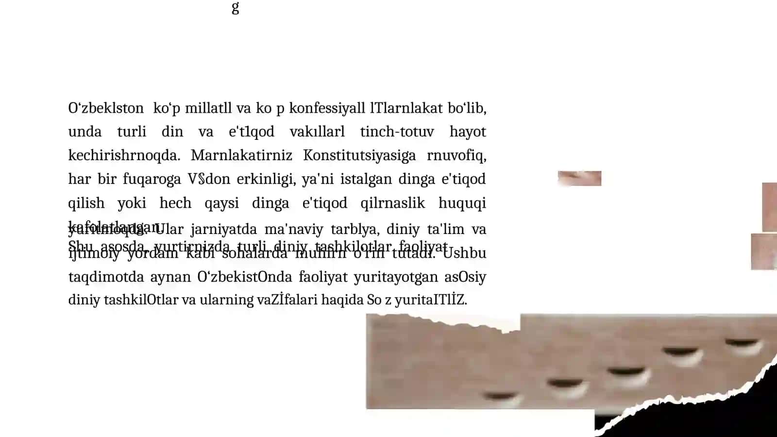 O'ZBEKISTONDA	FAOLIYAT	YURITUVCHI	DINIY  TASHKILOTLAR 3
