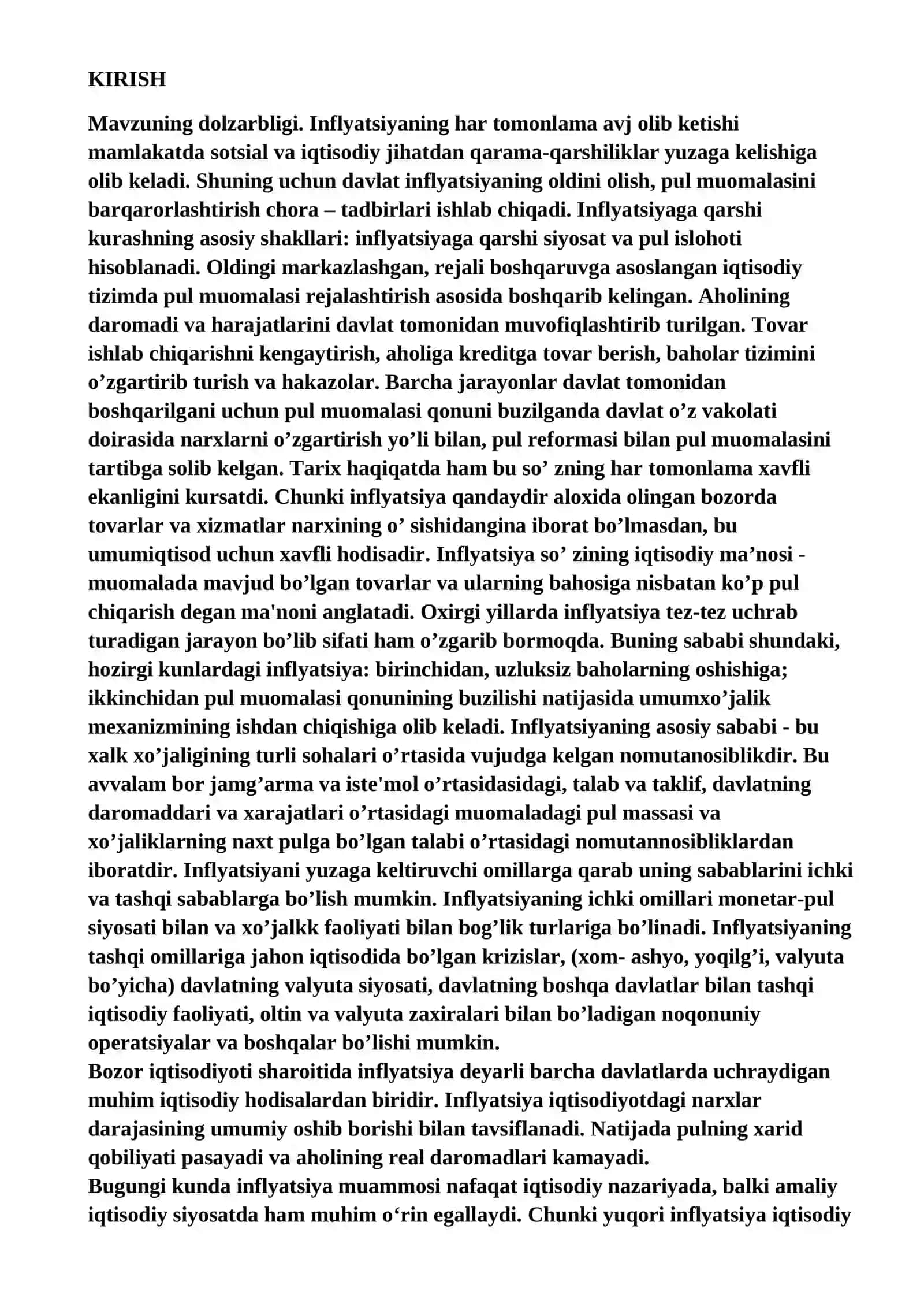 IQTISODIYOT NAZARIYASI 1,2 fanidan Kurs ishi 3