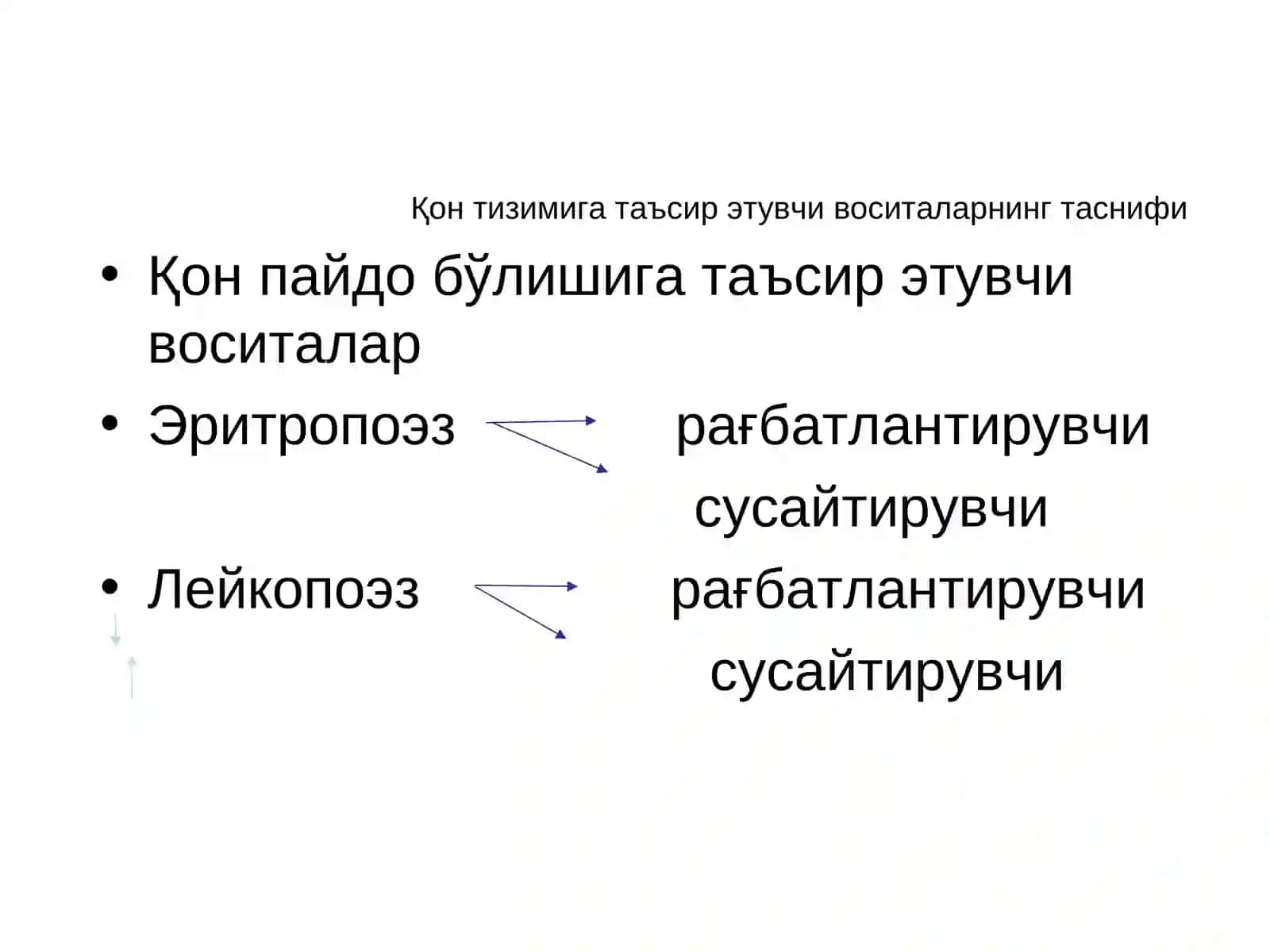 Эритропоэзга таъсир этувчи воситалар 3