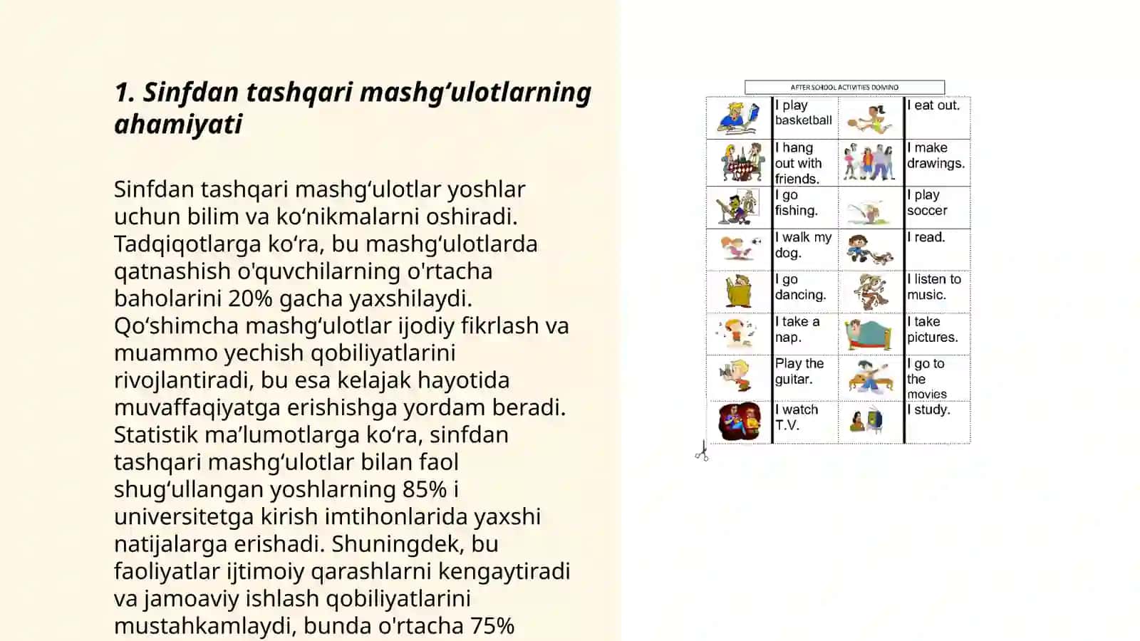 Sinfdan tashqari mashgʻulotlarning didaktik vositalari 3