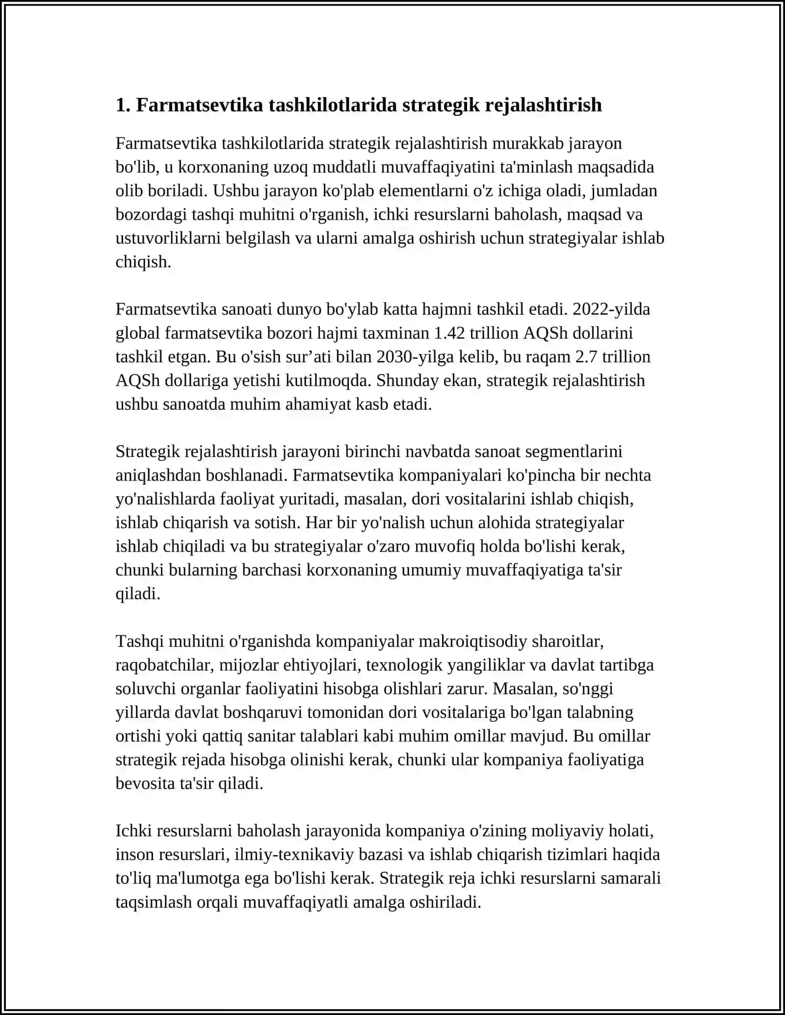 Farmasevtika tashkilotlari boshqaruvini tashkil qilish 3