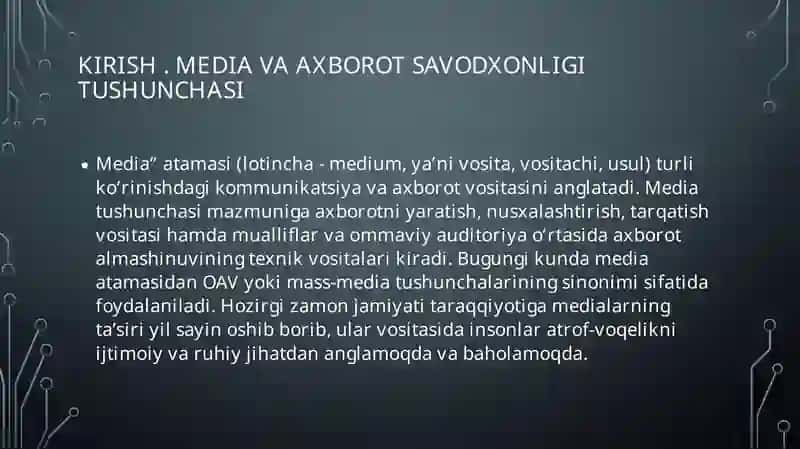Media va axborot savodxonligi tushunchasi va uning ahamiyati 3