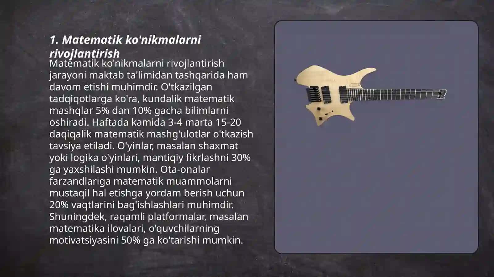 Matematik ko'nikmalarni rivojlantirish 3