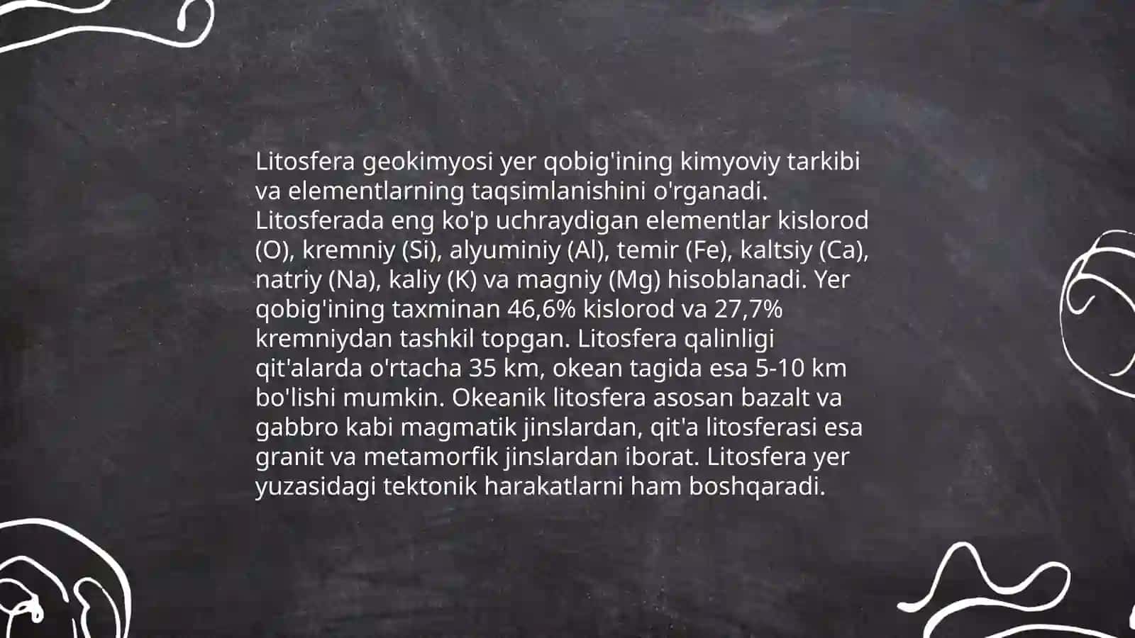 Endogen va ekzogen jarayonlar geokimyosi 3