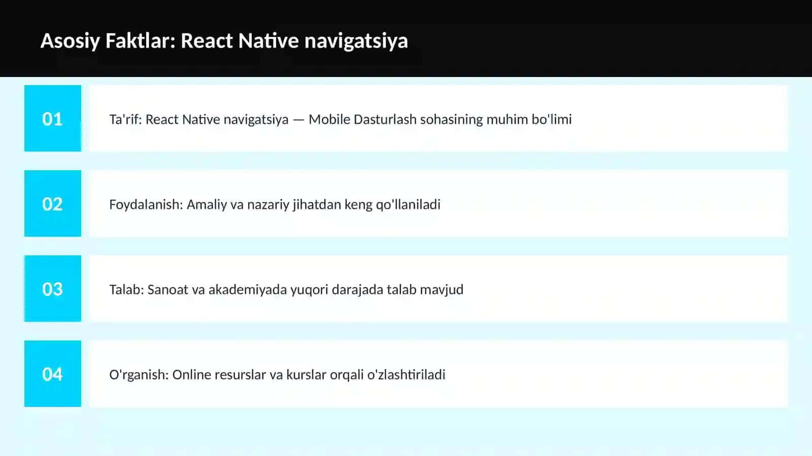 React Native navigatsiya 3