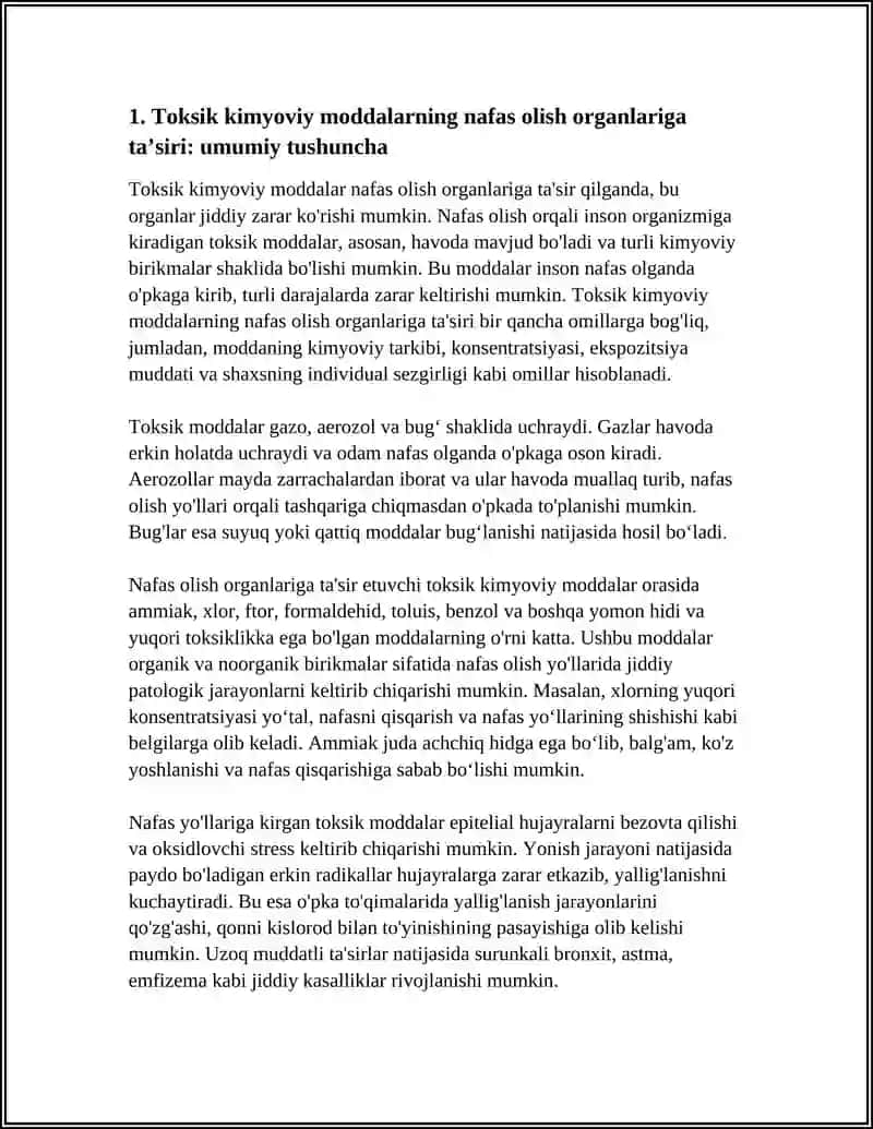NAFAS OLISH ORGANLARINING TOKSIK KIMYOVIY MODDALARI TAʼSIRIDAN ZARARLANISHI 3