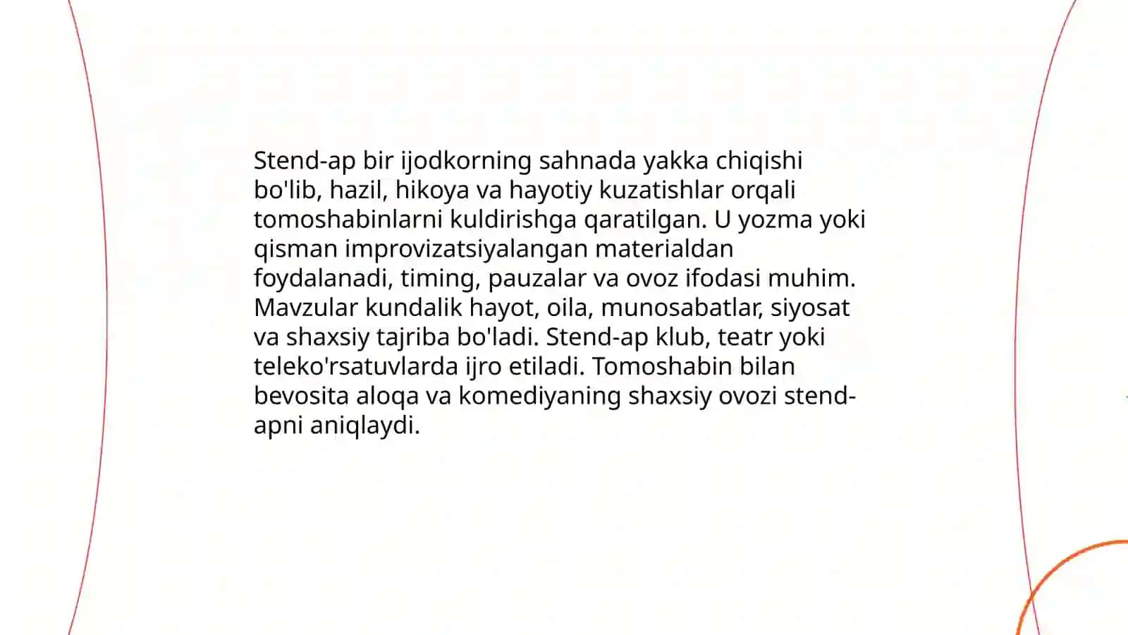 Stend-ap haqida tushuncha 3
