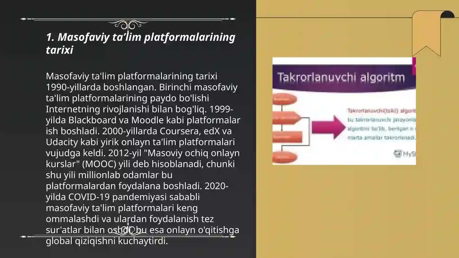 Masofaviy taʼlim platformalari va ulardan foydalanish 3