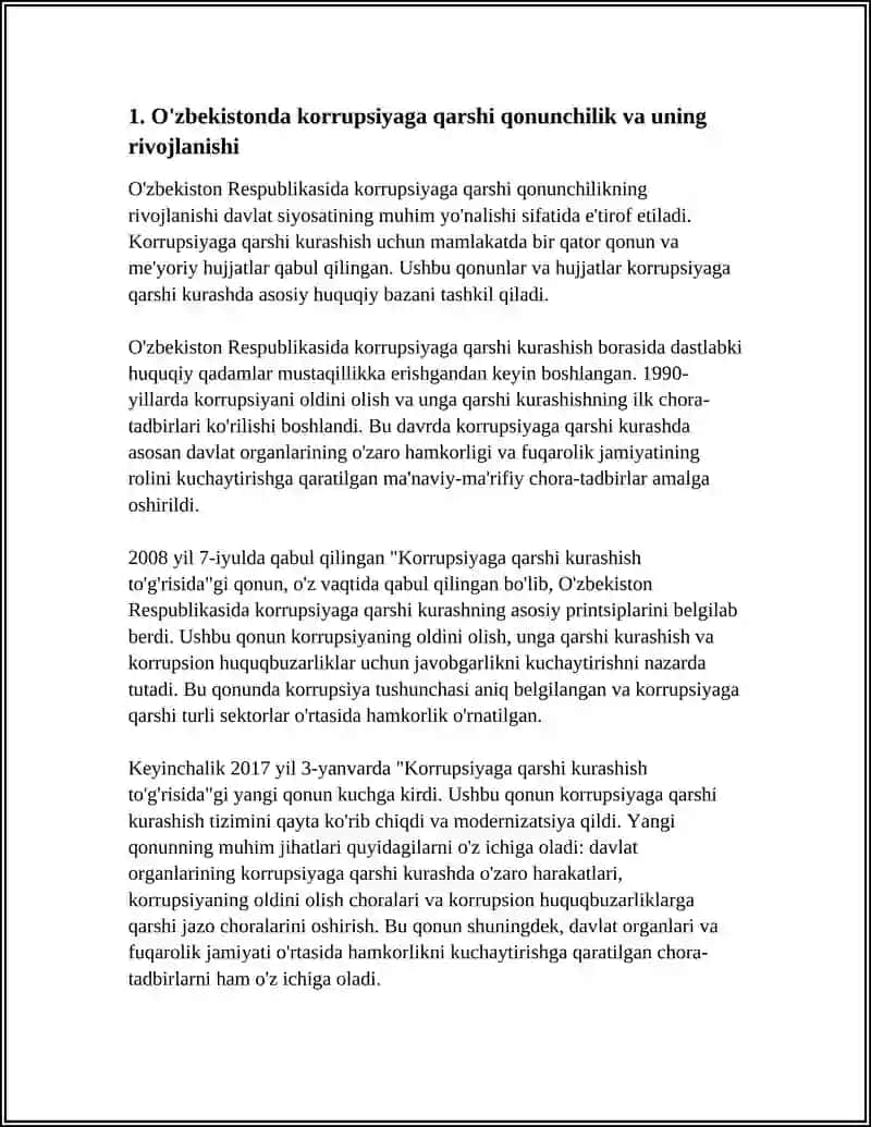 O'zbekistonda korrupsiyaga qarshi kurashish 3