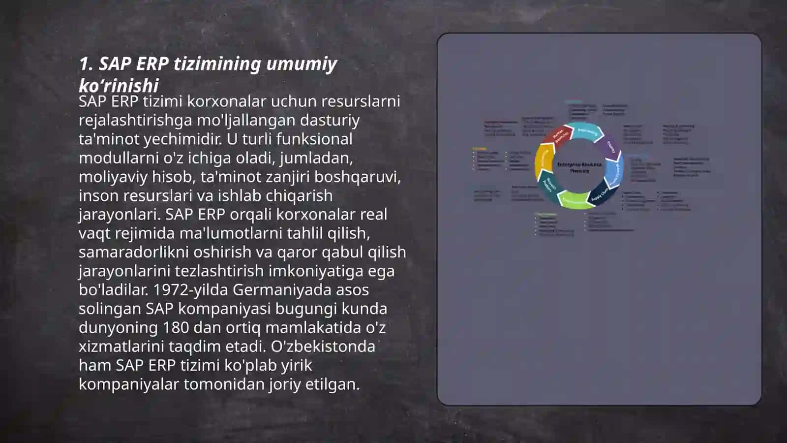 SAP ERP tizimi 3