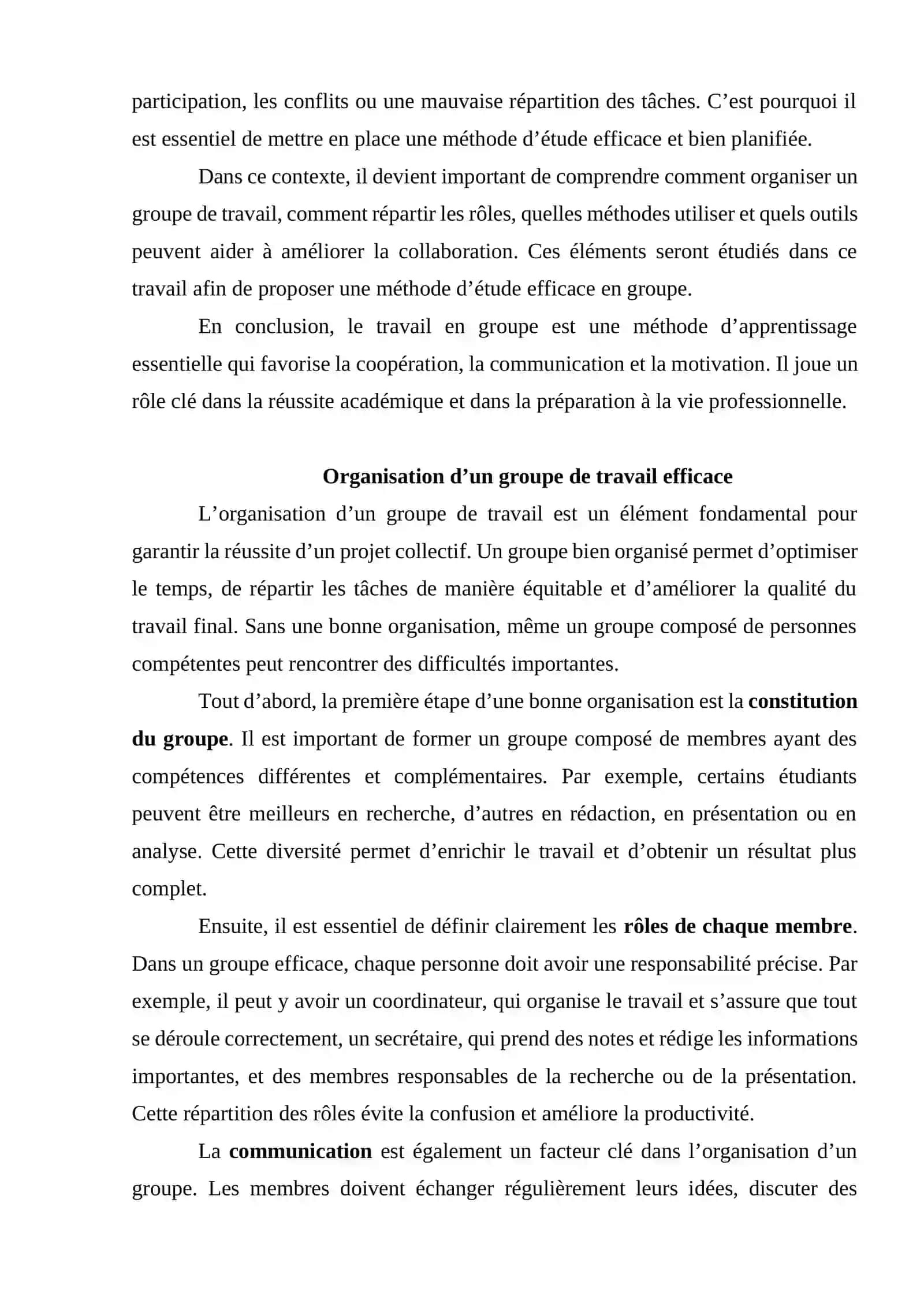 Travail en groupe: concevoir une méthode d’étude efficace 3