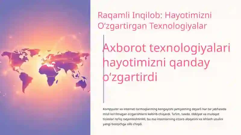 Axborot Texnologiyalari: Tarixdan Bugungi Kunga 3