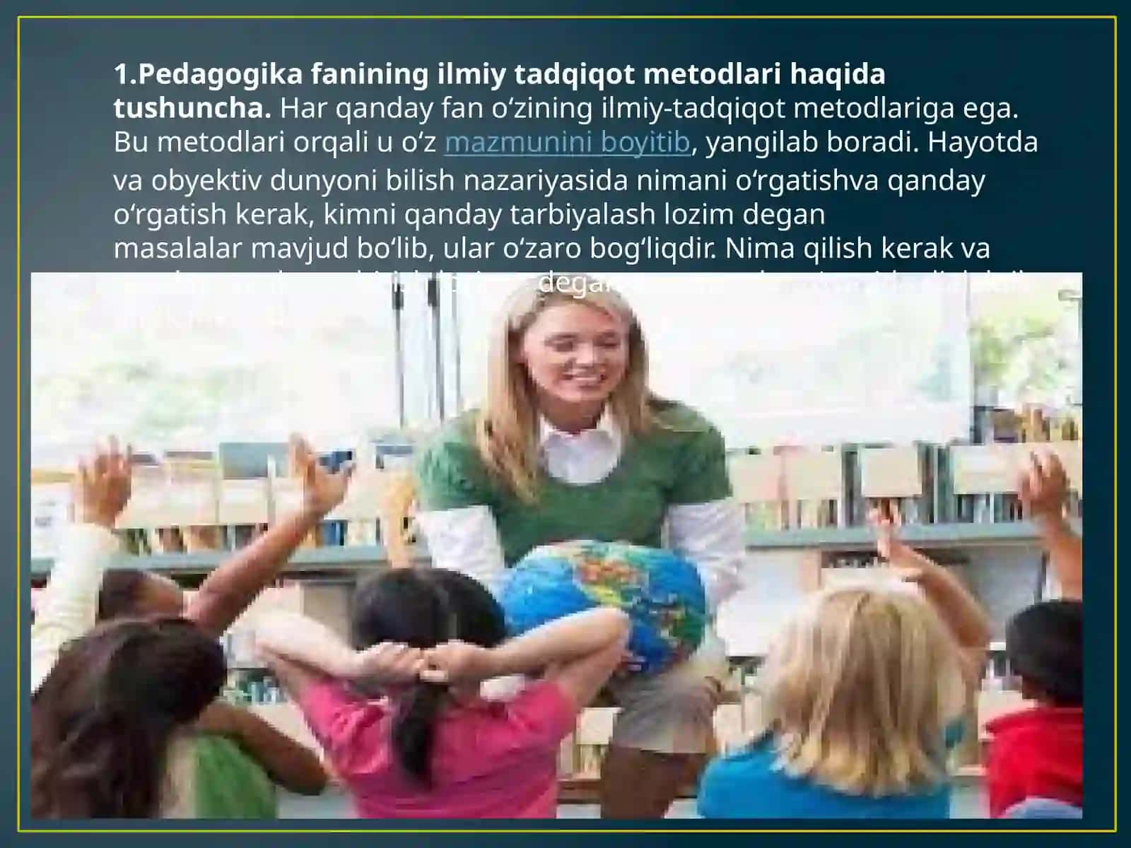 PEDAGOGIKA NAZARIYASI VA TARIXI FANI 3