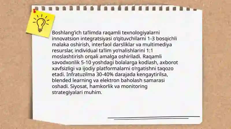 Boshlang’ich ta’limda innovatsiya va integratsiya 3