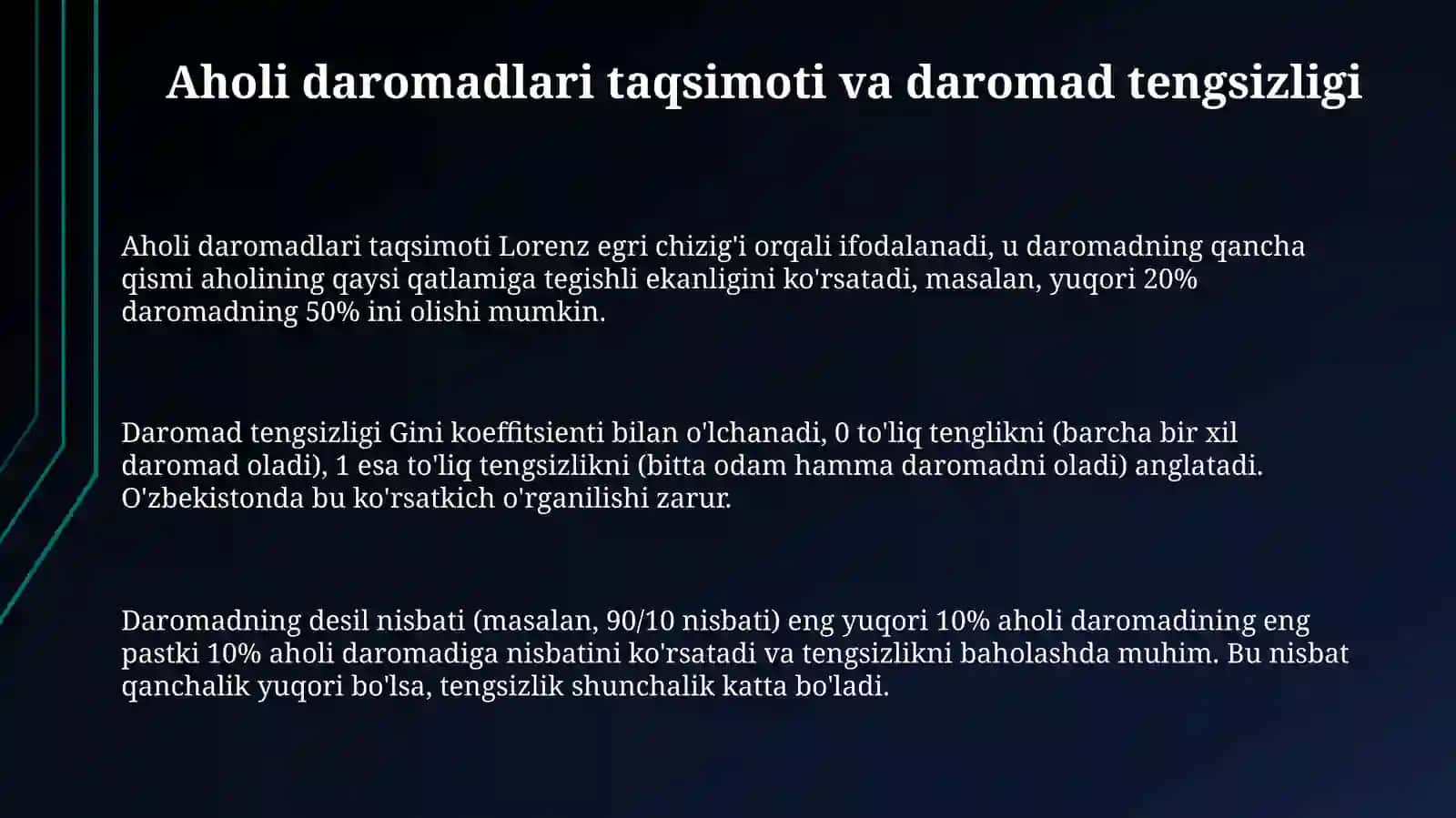 Aholi daromadlari va davlatning ijtimoiy siyosati 3