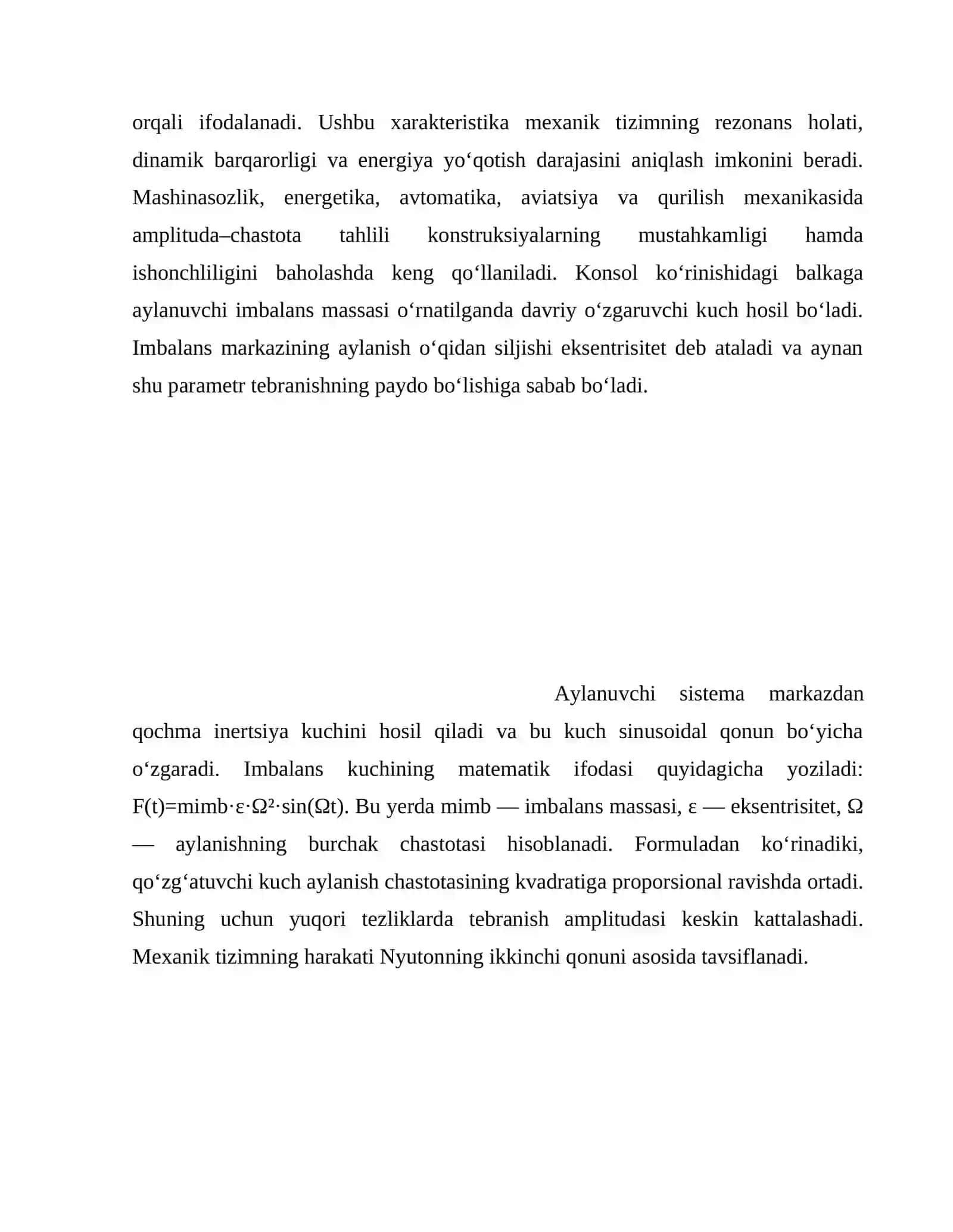 TEBRANAYOTGAN BALKANING AMPLITUDA-CHASTOTA XARAKTERISTIKASINI EKSPREMENTALL ANIQLASH 3