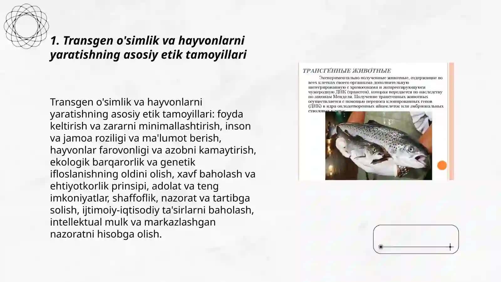 Transgen o'simlik va hayvonlarni yaratish va ulardan foydalanishning etik jihatlari 3
