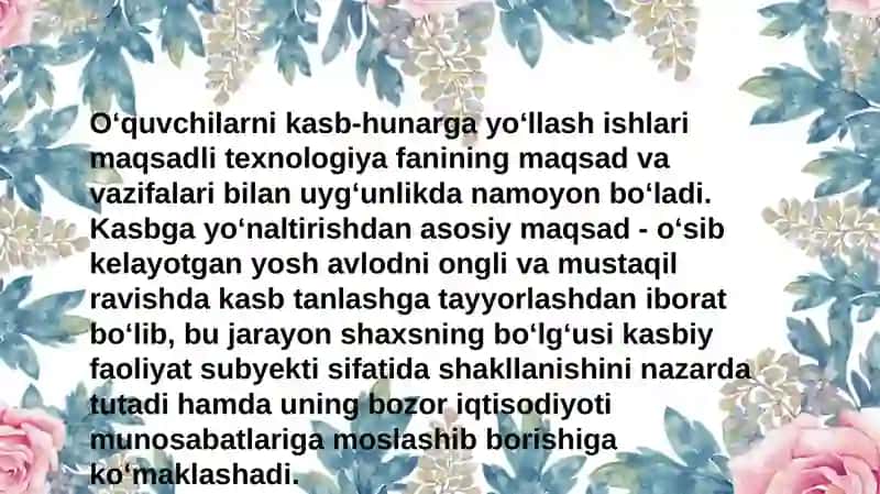 Kasb-hunarga yoʼnaltirishda boshqotirmadan foydalanish 3