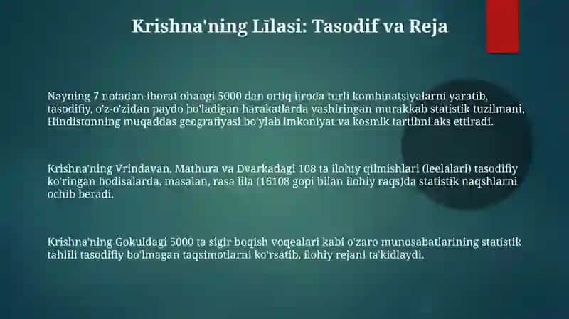 Krishnin Statistik Liilaasi 3