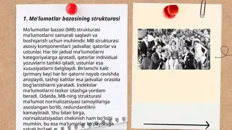 Accessda asosiy elementlari va maydonlarining xossalari 3
