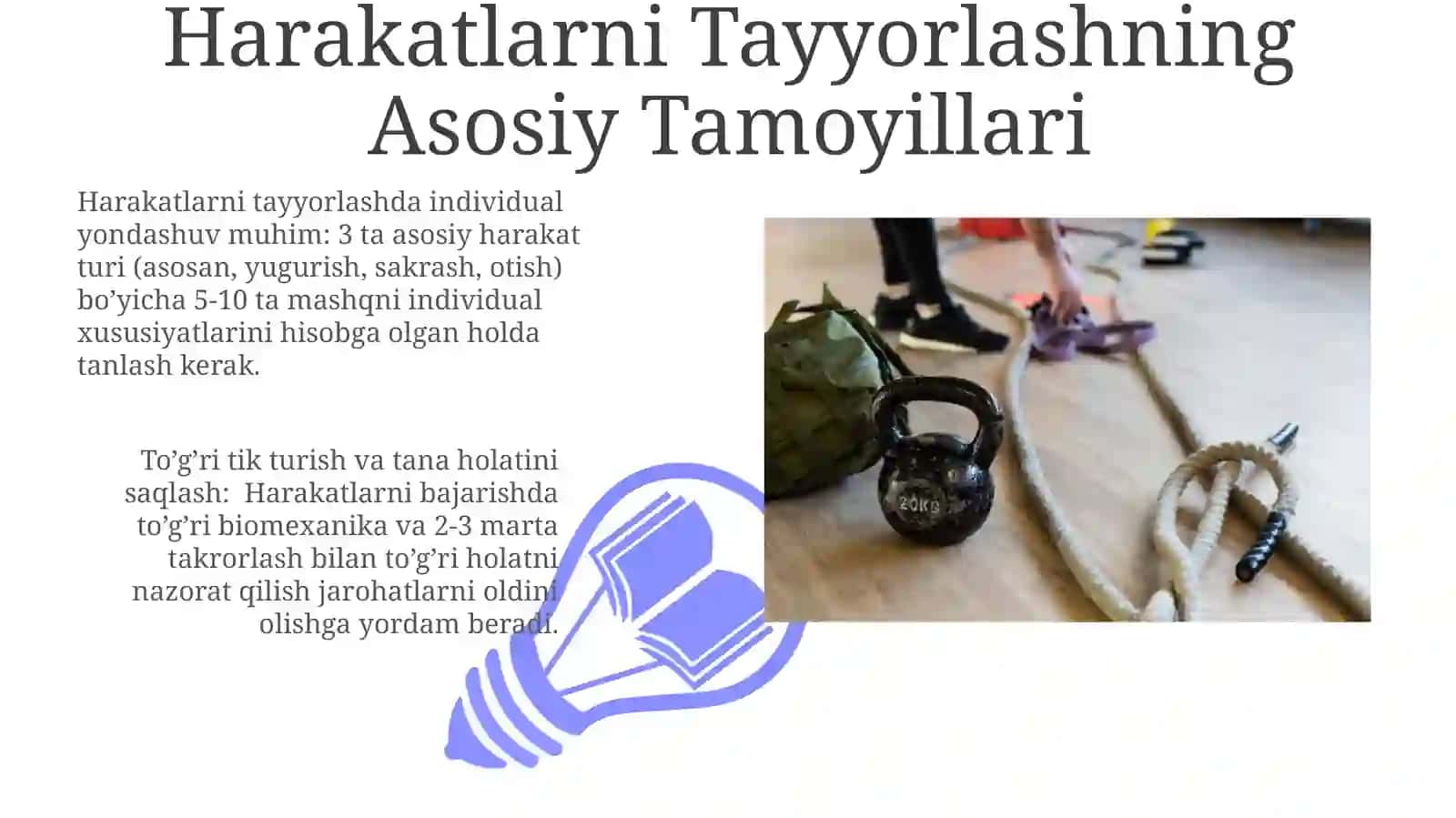 Harakatga o'rgatish jarayonining asoslari 3