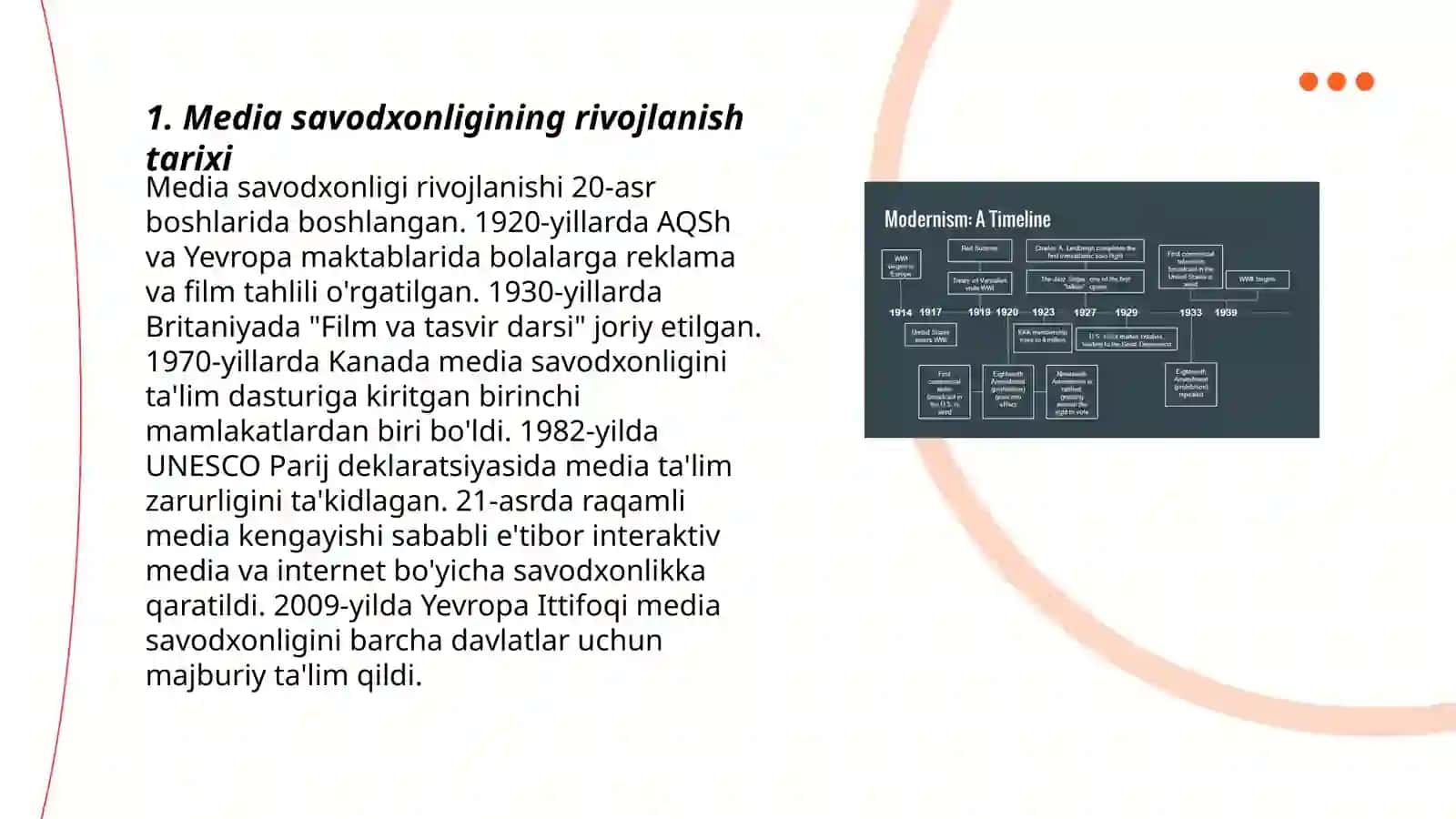 Media savodxonlik va axborot madaniyati fanining tarixiy evolyutsiyasi 3