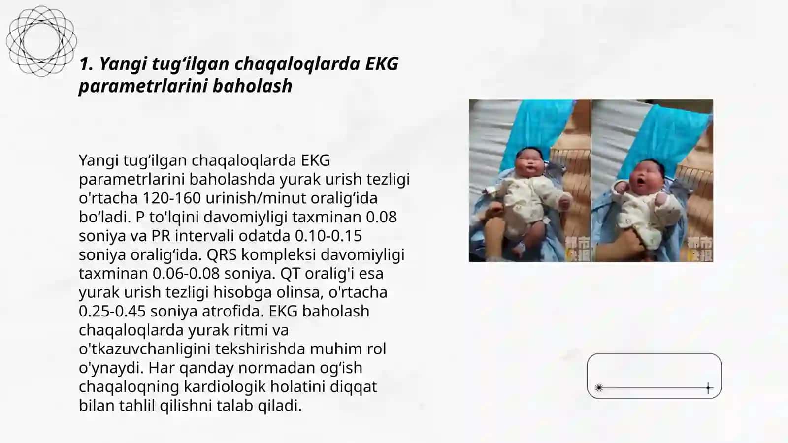 Yangi tugʻilgan chaqaloqlarda EKG ni òziga xos xususiyatlari 3