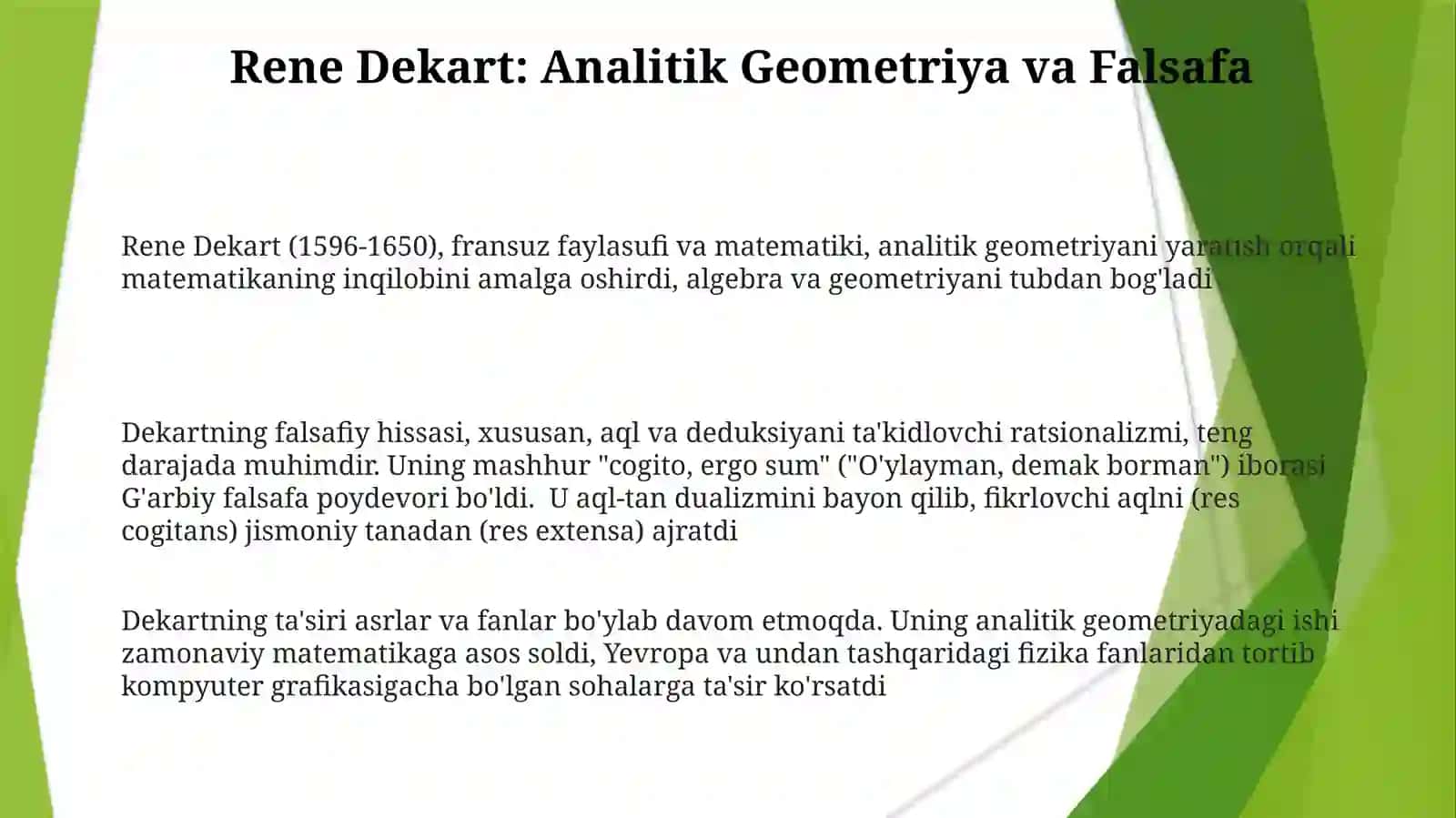 Zamonaviy Aql va Matematika chegaralari 3