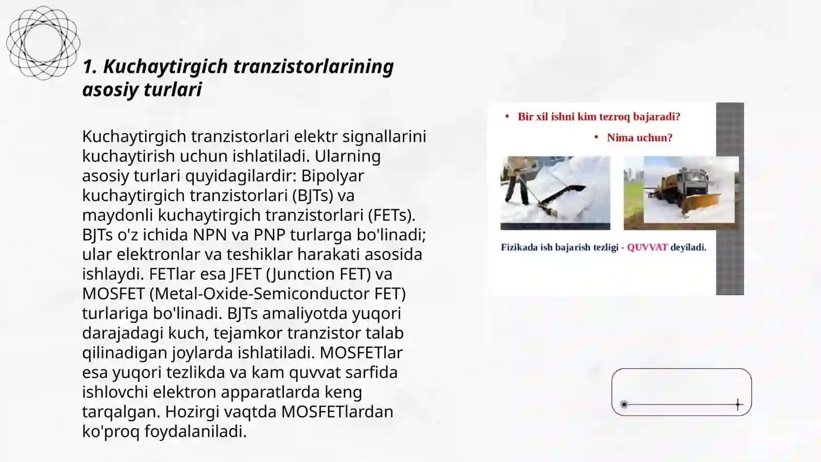 Kuchaytirgich tranzistorlarida tarqaluvchi quvvat 3
