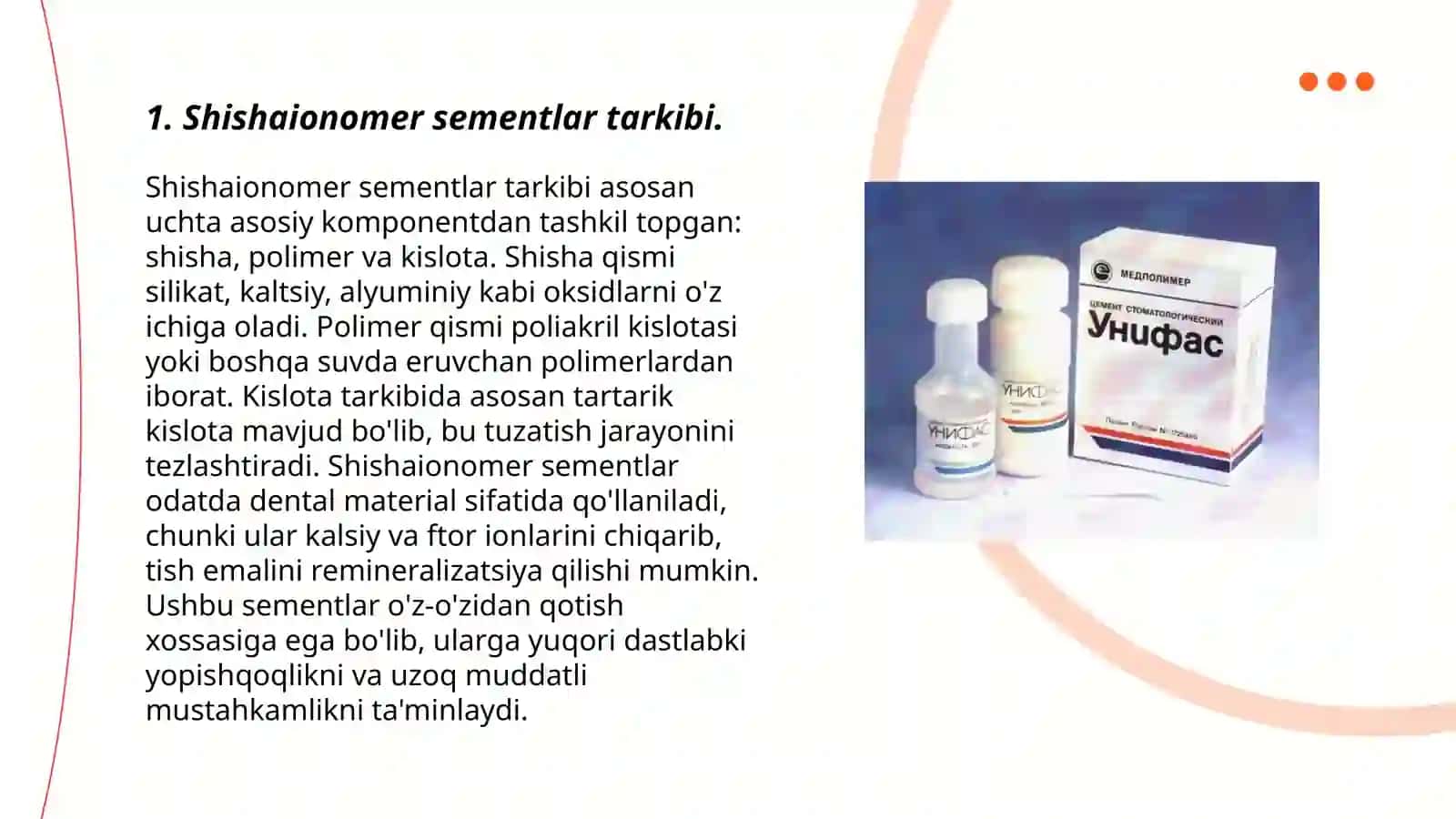 Shishaionomer sementlar 3