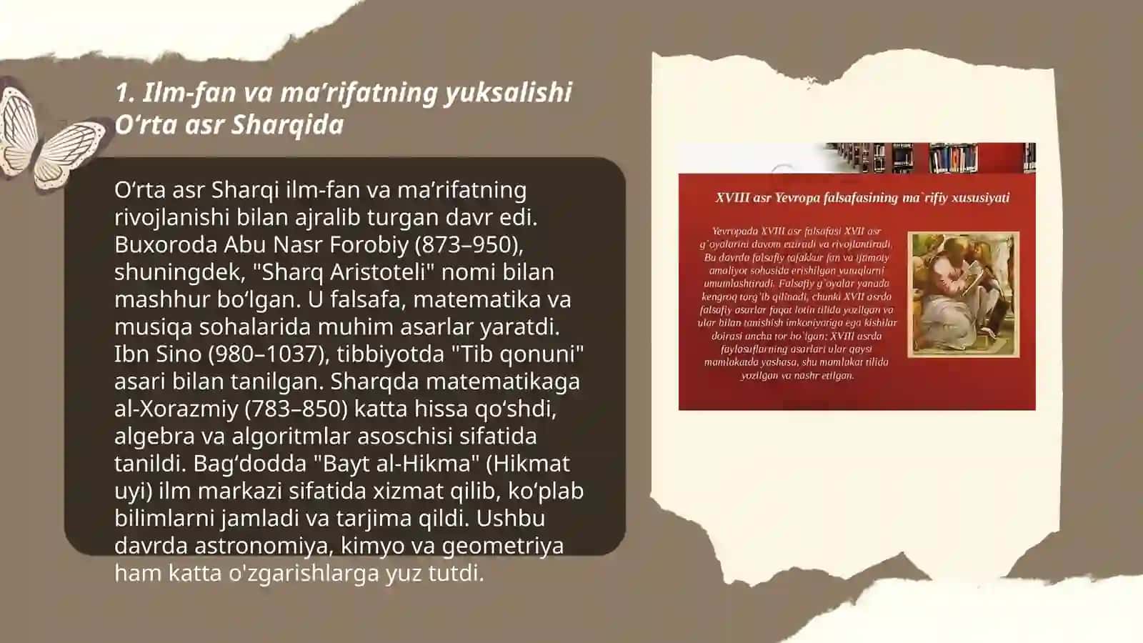Oʻrta asr sharq falsafasi va uygʻonish davri xususiyatlari 3