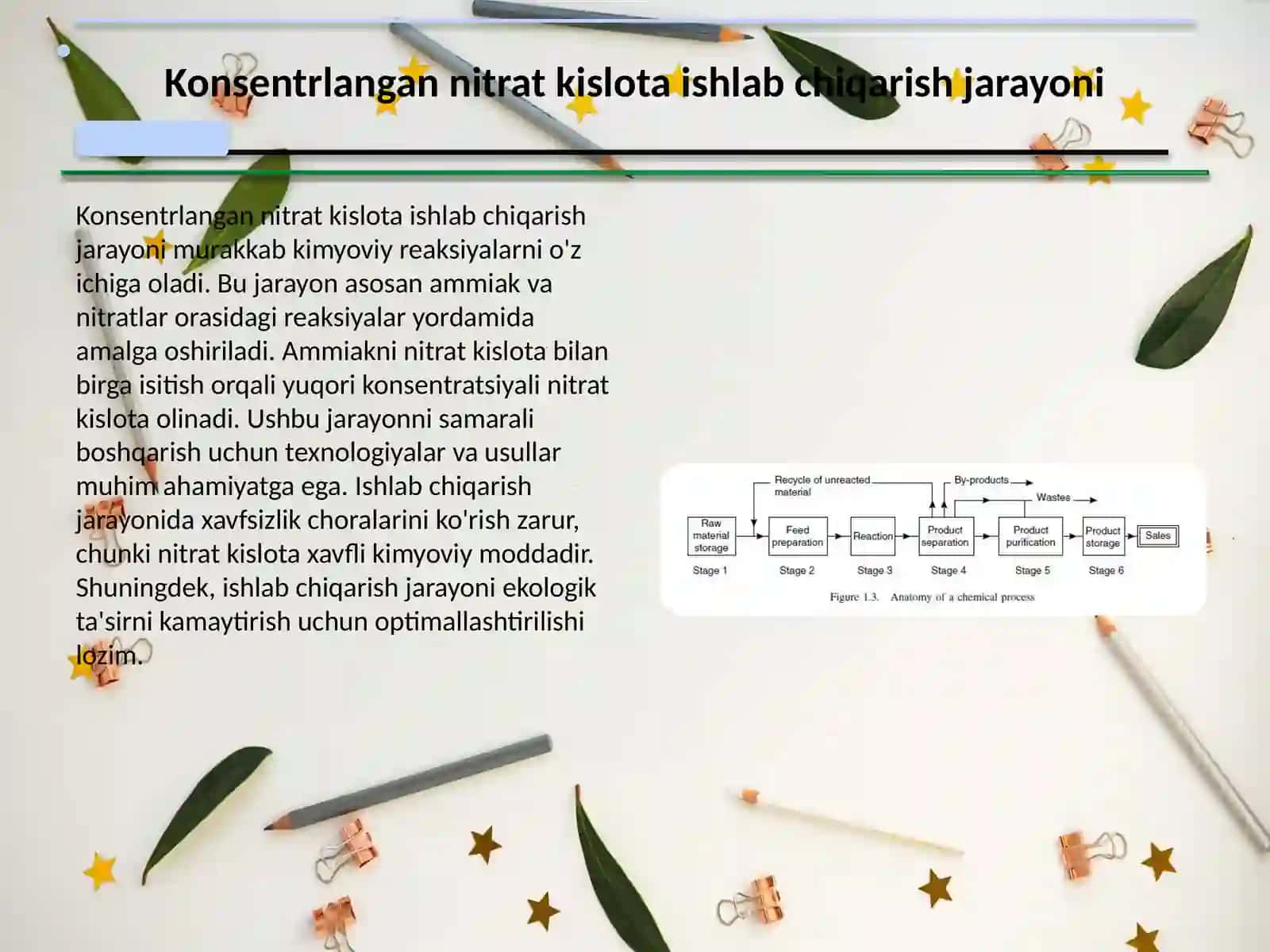 Konsentrlangan nitrat kislota ishlab chiqarish jarayoni 3
