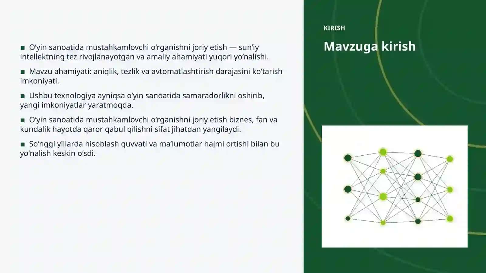 SUNʼIY INTELLEKT • PROFESSIONAL TAQDIMOT 3