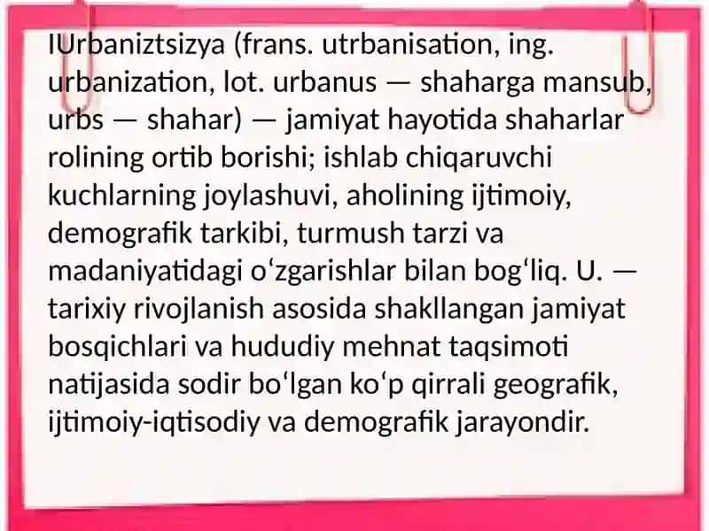 Urbanizatsiya va atrof –muhit 3