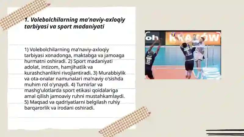 Volebolchilarni ma'naviy irodaviy va psixologik tayyorgarligi 3