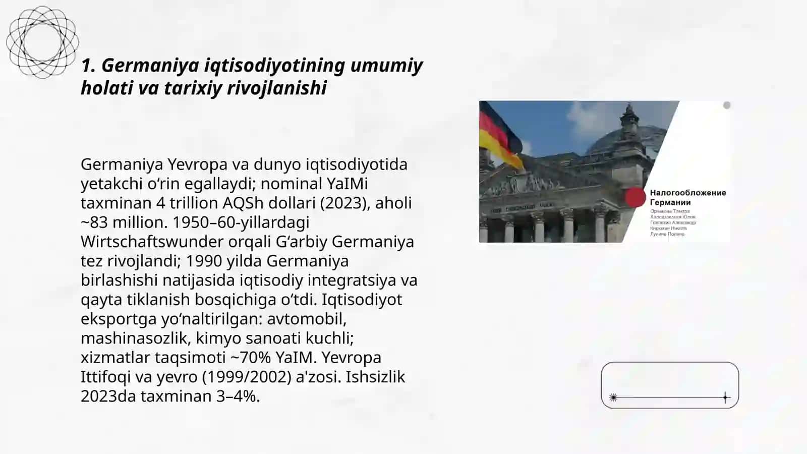 Germaniya Federativ Respublikasi iqtisodiyoti 3