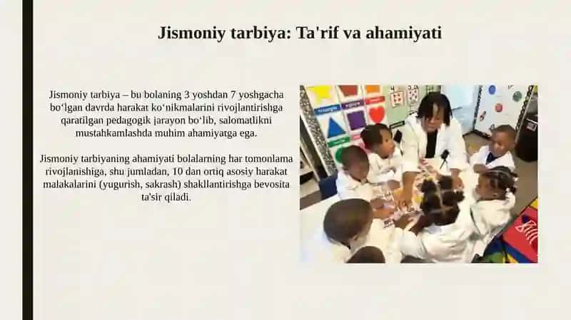 Maktabgacha ta'lim tashkilotlarida jismoniy tarbiya 3