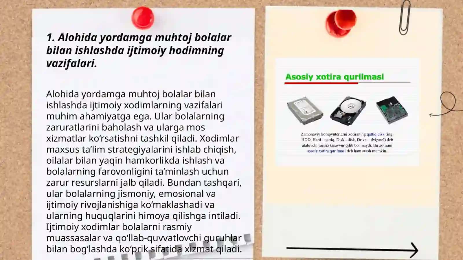 Alohida yordamga muhtoj bolaga yordam koʻrsatuvchi ijtimoiy hodimni vazifasi va roʻli 3