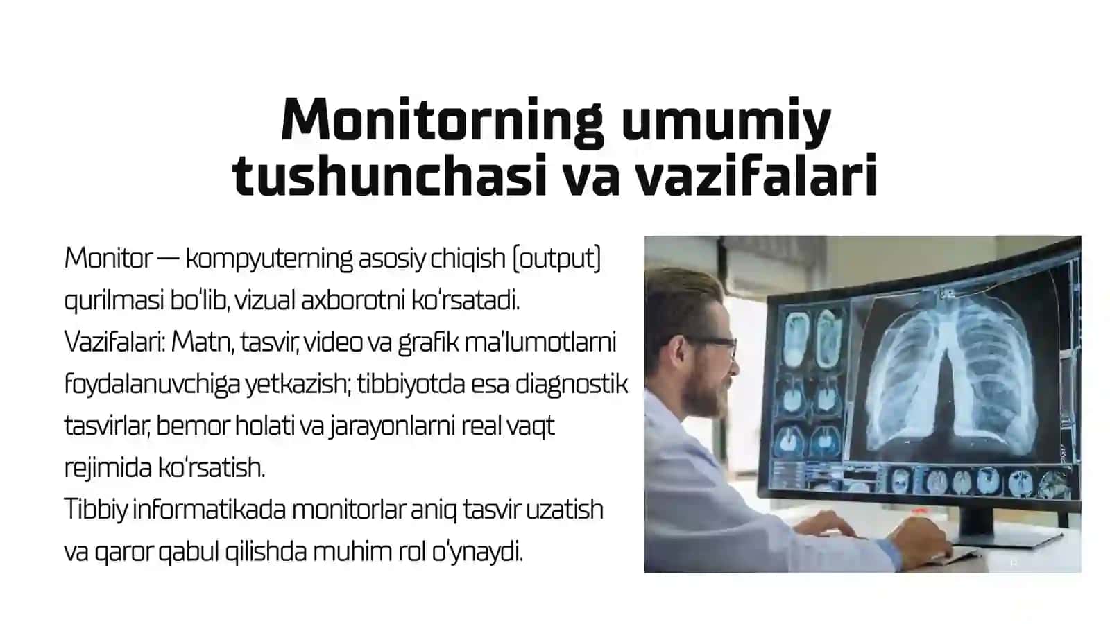 Monitor va sichqoncha qurilmalarining turlari va vazifalari 3