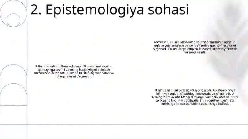 Gnoseologiya-Bilishni O'Rganuvchi Falsafa Sohasi 3