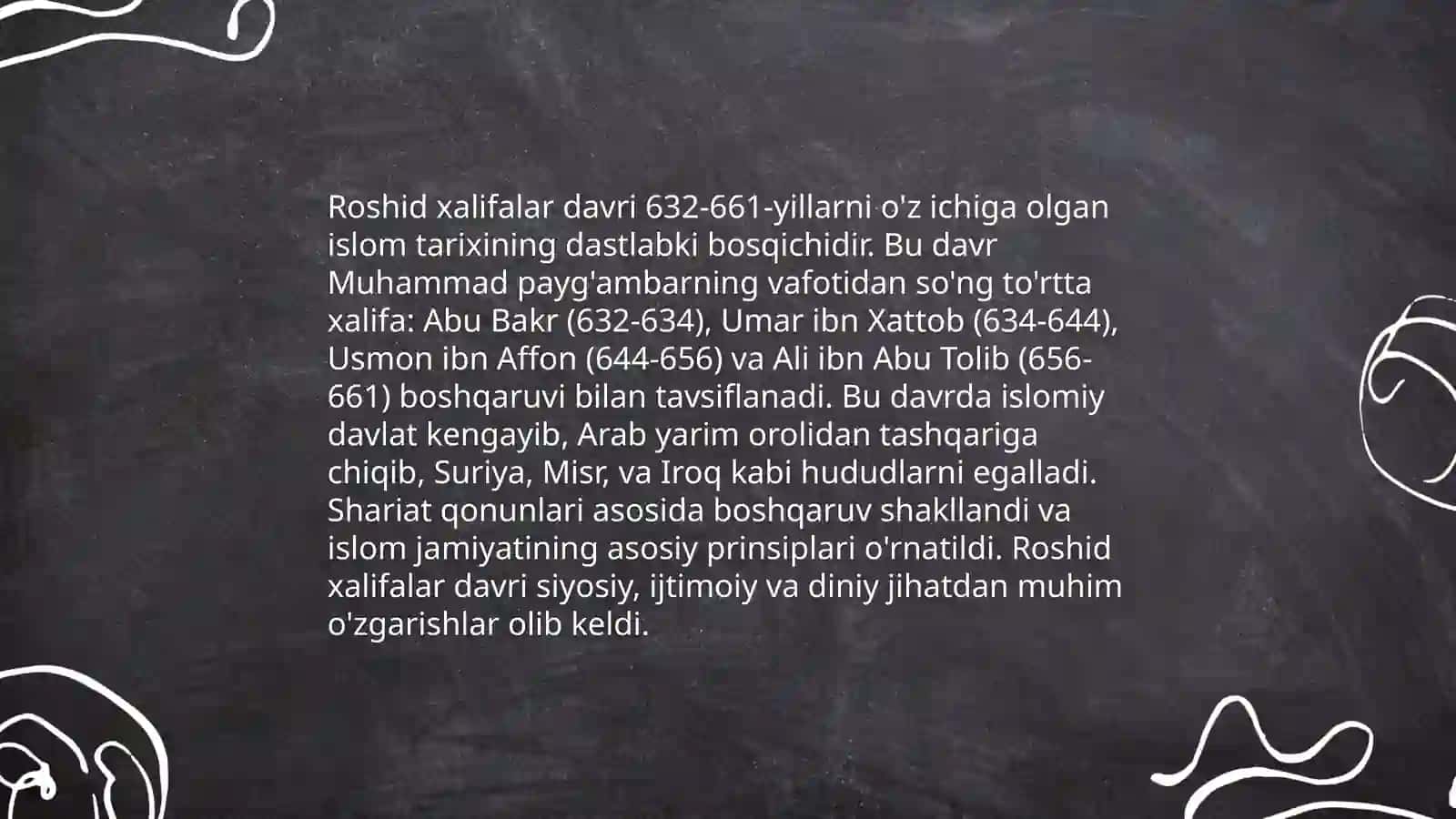 Roshid halifalar davri 3